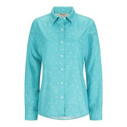 Simms Isle Shirt Women's in Dragonfly Gulf Blue